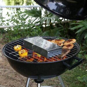 Smoker Box, BBQ Wood Chips Smoker Box for Gas or Charcoal Grills(1 Set)
